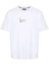 STONE ISLAND WHITE CREW NECK T-SHIRT