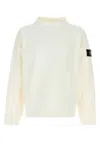 Stone Island Raw Beauty Cotton Sweatshirt In Neutral