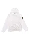 Stone Island Organic Cotton Hoodie In White