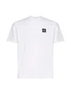 Stone Island White Short-sleeve T-shirt With Compass Patch In White