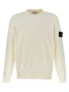 Stone Island White Sweater With Logo In White