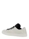 Stone Island Logo-patch Leather Low-top Sneakers In Bco Naturale