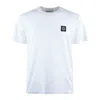 Stone Island White Short-sleeve T-shirt With Compass Patch In White