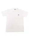 Stone Island White T-shirt With Logo In White