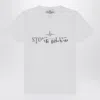 Stone Island White T-shirt With Logo Print In White