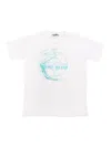 Stone Island White T-shirt With Logo Prints In White