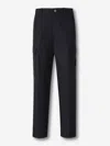 Stone Island Wide Cargo Trousers In Blue