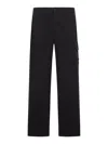 Stone Island Cotton Cargo Trousers Clothing In Black