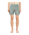 Stone Island Fern Green Shorts With Logo In Nude
