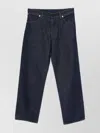 Stone Island Wide-leg Trousers With Belt Loops And Five Pockets In Blue