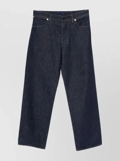 STONE ISLAND WIDE-LEG TROUSERS WITH BELT LOOPS AND FIVE POCKETS