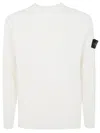 Stone Island Wool Blend Sweatshirt With Iconic Logo Patch And Timeless Design