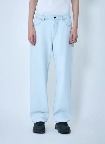 Stone Island Wide-leg Denim Jeans In Blue