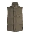 Stone Island Wind-resistant Down Gilet In Green