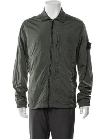Pre-owned Stone Island Windbreaker In Green