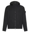 Stone Island Windbreaker Jacket In Navy Blue