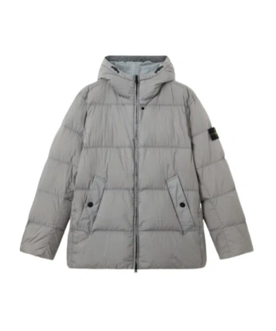 Stone Island Windproof And Anti-loss Down Jacket In Gray