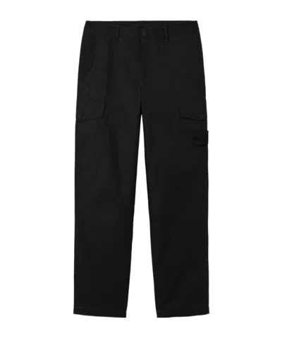 Stone Island Windproof And Breathable Regular-fit Cargo Pants In Black