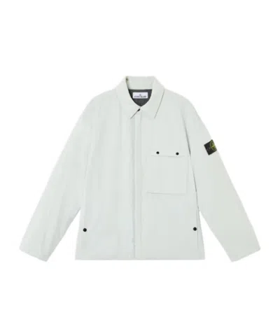 Stone Island Windproof And Water-resistant Padded Coach Jacket In Blue
