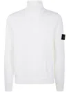 Stone Island Compass-motif Roll-neck Jumper In Neutral