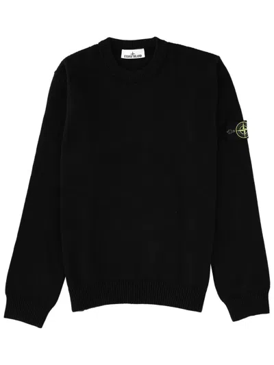 Stone Island "winter" Sweater In Black