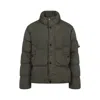 Stone Island Quilted Nylon Jacket Hidden Elements In Multi