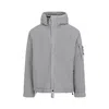 Stone Island Lightweight Grey Jacket With Textured Fabric In Gray