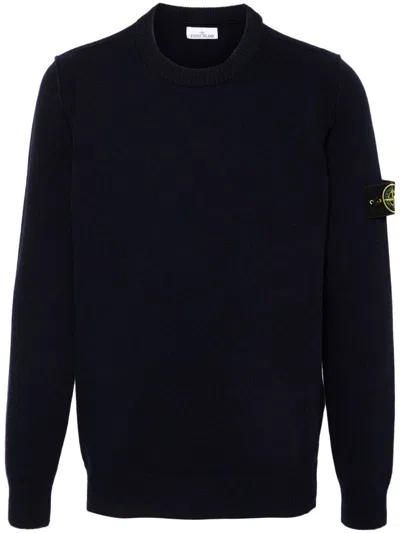 STONE ISLAND STONE ISLAND WOOL-BLEND CREW-NECK SWEATER