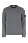 Stone Island Logo-patch Jumper In Gray