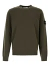 Stone Island Wool-blend Sweater In Green