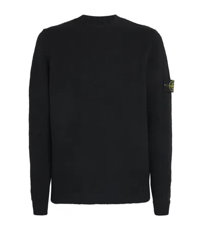 STONE ISLAND WOOL-BLEND TEXTURED SWEATER