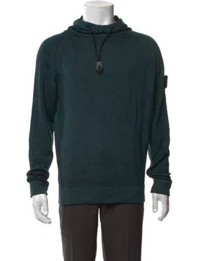 Pre-owned Stone Island Wool Crew Neck Hoodie In Green