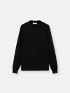 Stone Island Knit Crewneck Sweater In Full Rib Rws Wool Clothing In Blue