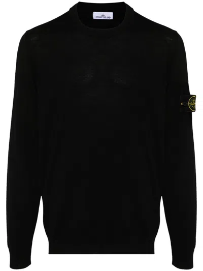 Stone Island Junior Compass Badge Raglan Sweatshirt In Blue