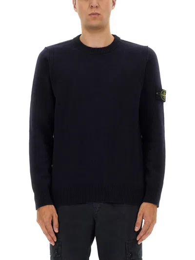 STONE ISLAND WOOL JERSEY.