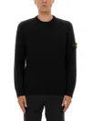 Stone Island Cotton Sweatshirt In Black