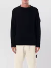 Stone Island Men's Cotton Crewneck Sweatshirt In Black