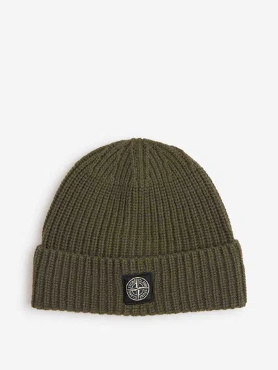 STONE ISLAND STONE ISLAND WOOL LOGO BEANIE