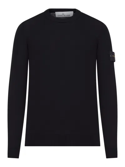 STONE ISLAND WOOL ROUND NECK SWEATER