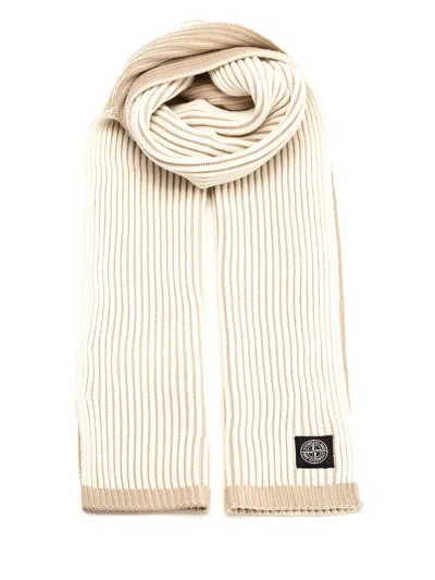 Stone Island Wool Scarf In Pattern