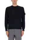 Stone Island Men's Diagonal Fleece Sweatshirt In Black