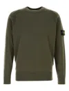 Stone Island Long-sleeved Sweater In Green