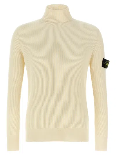 Stone Island Wool Sweater In White