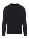 Stone Island Cotton Sweatshirt In Blue