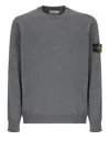Stone Island Compass-badge Sweater In Gray