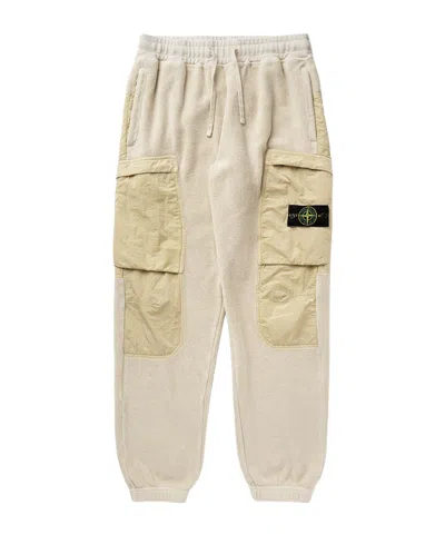 Stone Island Work Casual Pants In White