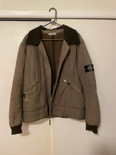Pre-owned Stone Island X Vintage Jacket / 90's Military Style In Olive