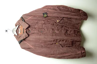 Pre-owned Stone Island X Vintage Stone Island Jacket Monofilament Archive In Burgundy