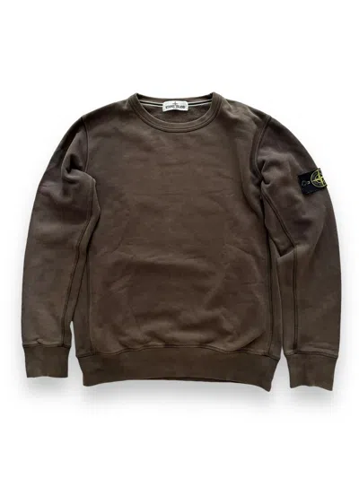 Pre-owned Stone Island X Vintage Stone Island Sweatshirt Classic Aw12 In Brown