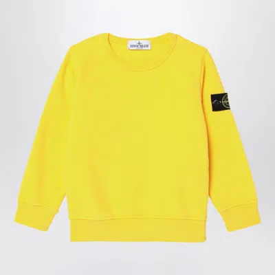 Stone Island Kids' Yellow Cotton Sweatshirt